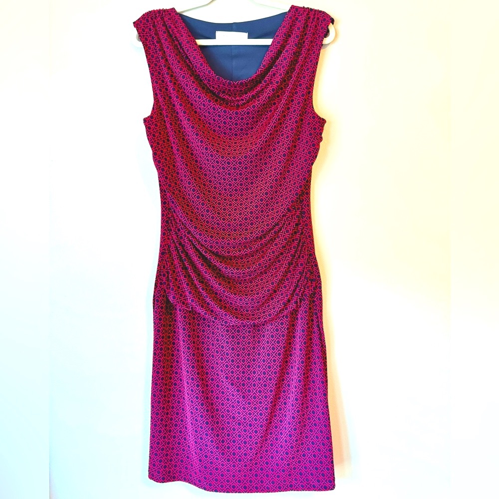 Michael Farrell Cowl‎ Neck Dress